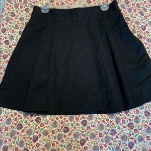 Black high waist mini skirt